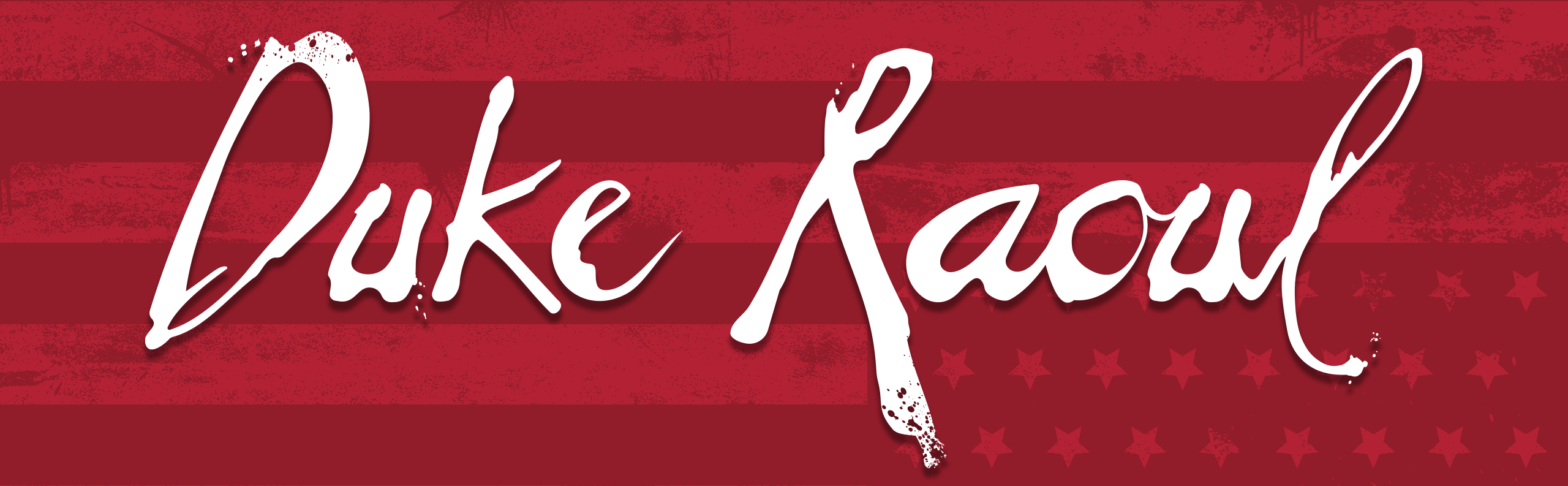 Duke-Raoul-Logotype-Banner-Under-About Duke Raoul Logotype banner.
